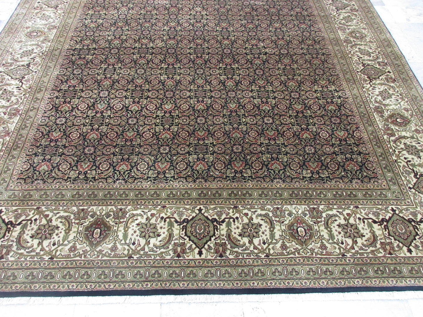 Elegant Hand-Knotted 8x10 Feet Persian Area Rug - Traditional Design Home Decor Rug