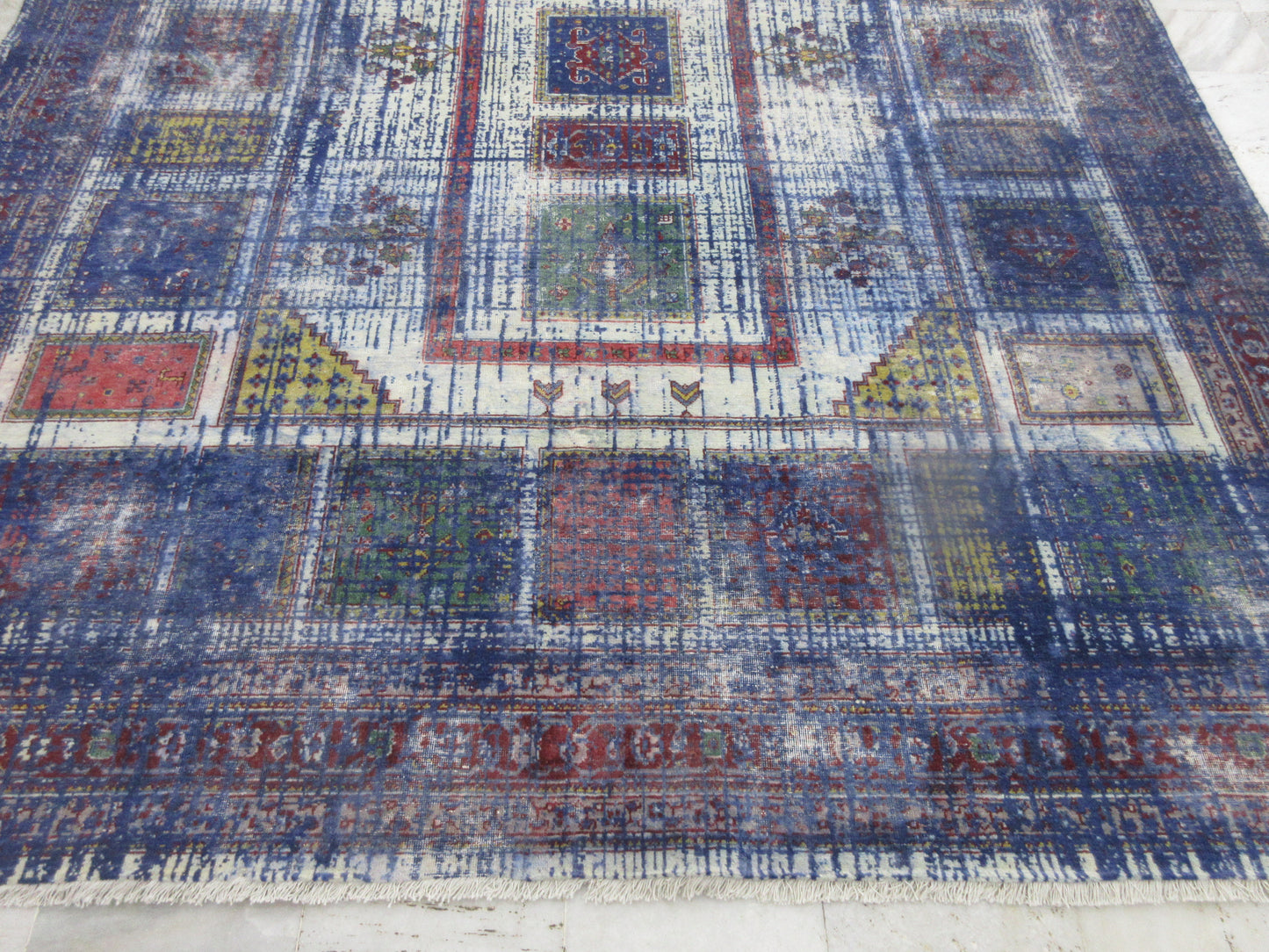 Hand-Knotted 10x8 Feet Modern Abstract Area Rug - Living Room & Any Space Carpet