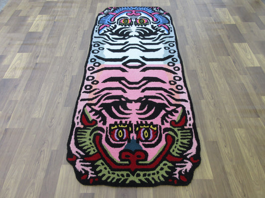 Roar Some Fun! 6'x2.6' 3-D Multi Color Tiger Rug - Perfect for Kid's Rooms