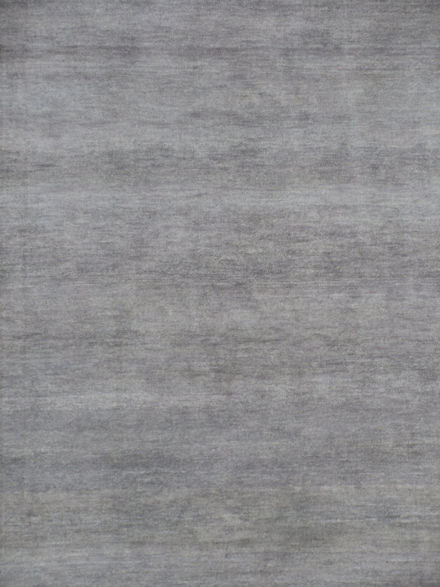 8.1'x6.1' ft Handmade Vegetable Dye Oriental Wool Rug, Gray | Ivory Plain Bordered Area Rug