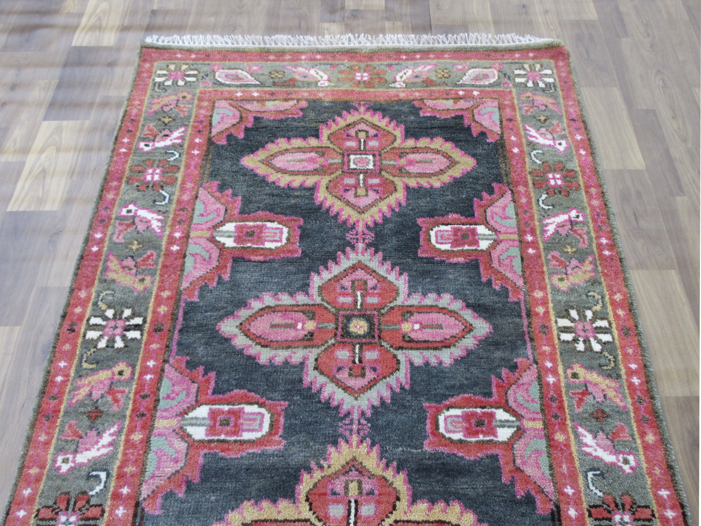 6x4 ft. Area Rug Handmade Traditional Wool, Vintage Medallion Living Room Carpet