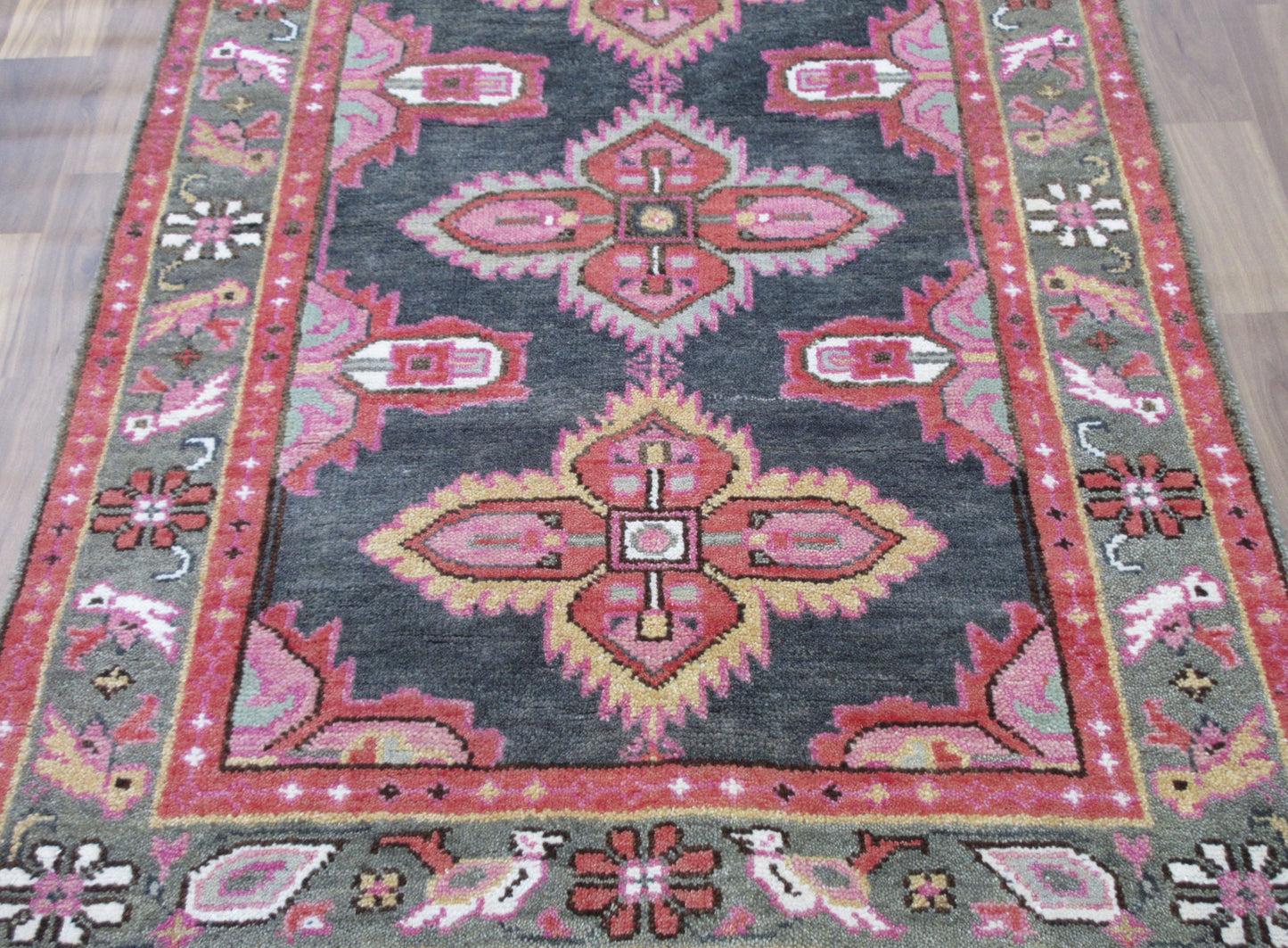 6x4 ft. Area Rug Handmade Traditional Wool, Vintage Medallion Living Room Carpet