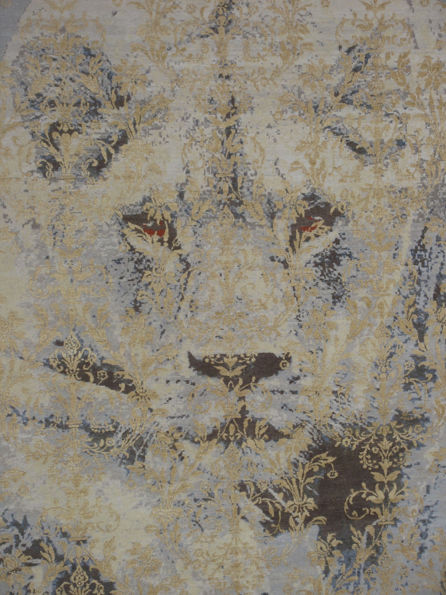 Luxurious 8x10 Silk Lion Handmade Rug – Exquisite Craftsmanship and Elegance