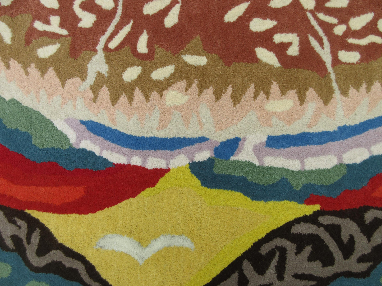 Handtufted 4x4 Burger Rug: Whimsical Comfort for Your Home