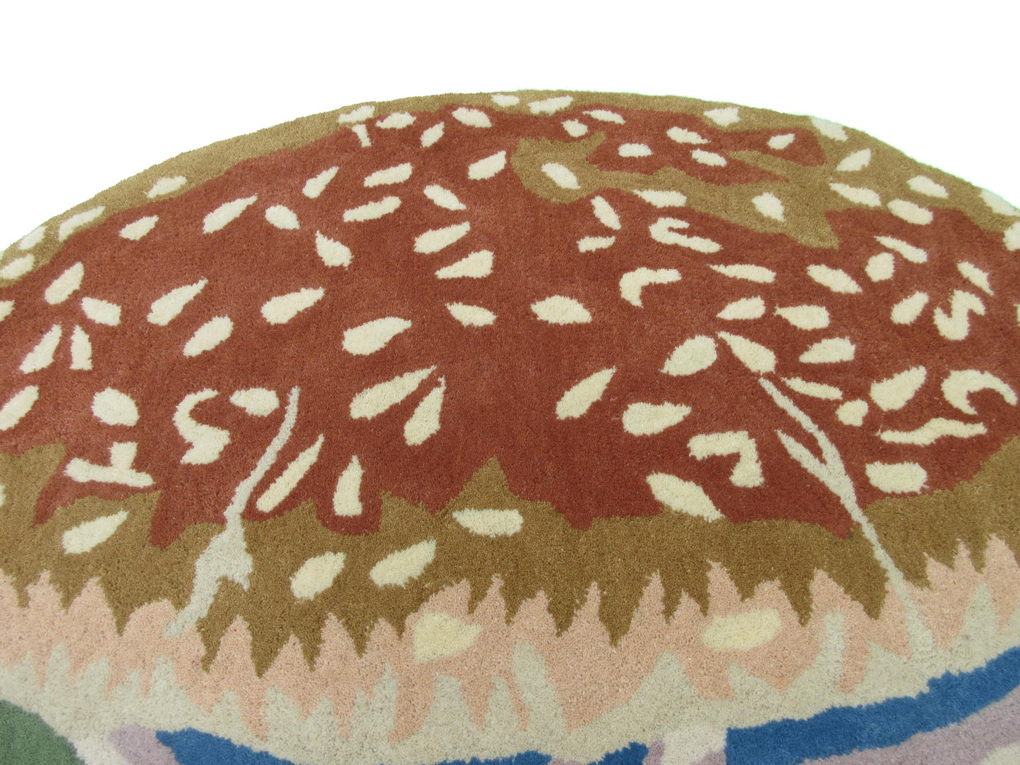 Handtufted 4x4 Burger Rug: Whimsical Comfort for Your Home