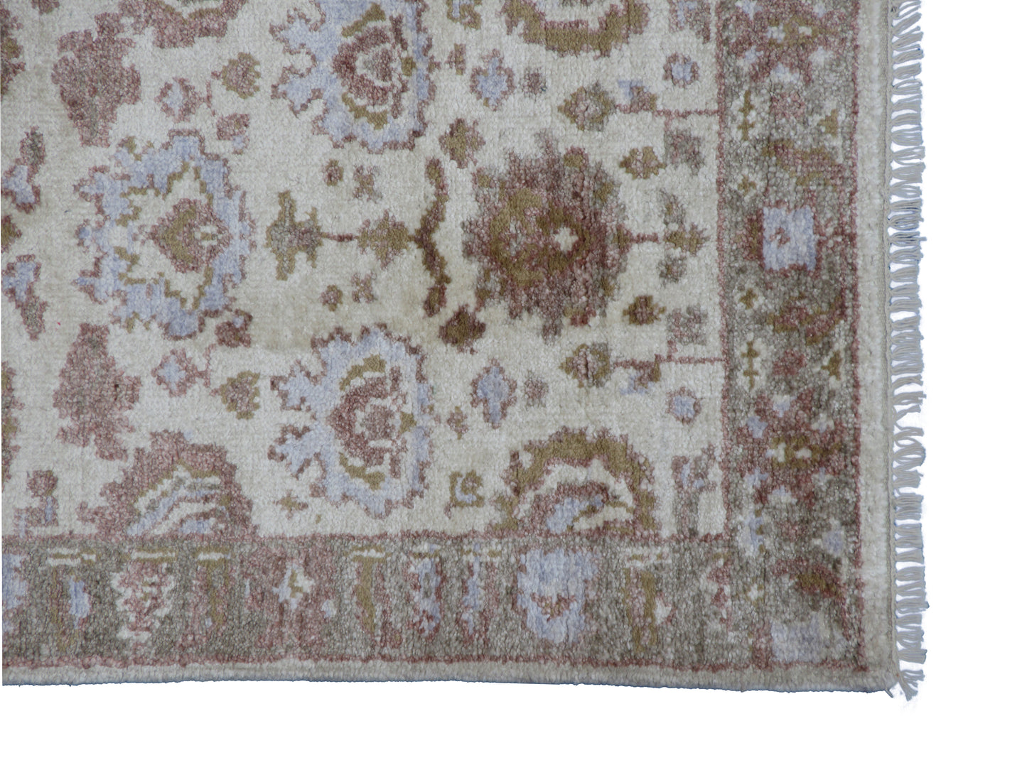 Elegant Hand-Knotted Pure Silk Runner Rug 7.10x2.6 ft Exquisite Handmade Carpet