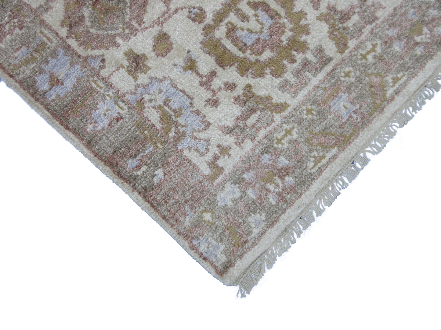 Elegant Hand-Knotted Pure Silk Runner Rug 7.10x2.6 ft Exquisite Handmade Carpet