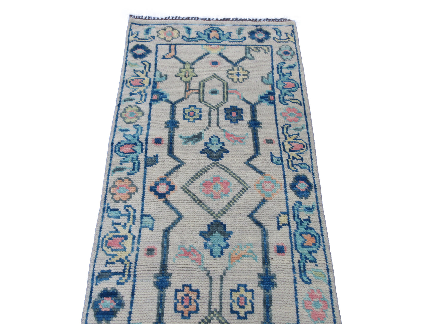 Handmade Pure Wool Runner Rug 5.11x2.8 Feet | Hand-Knotted | Floral Pattern