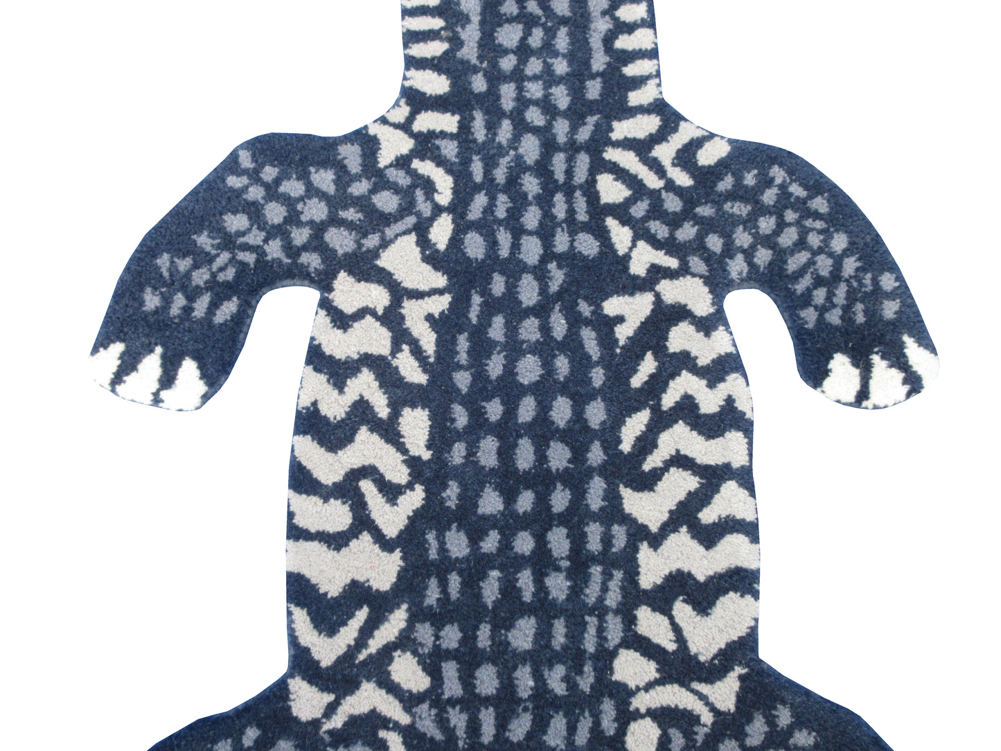 5.0x3.0 Feet Crocodile Rug Animal Design Rug Kids Area Carpet Woolen Tufted Rug Bedroom