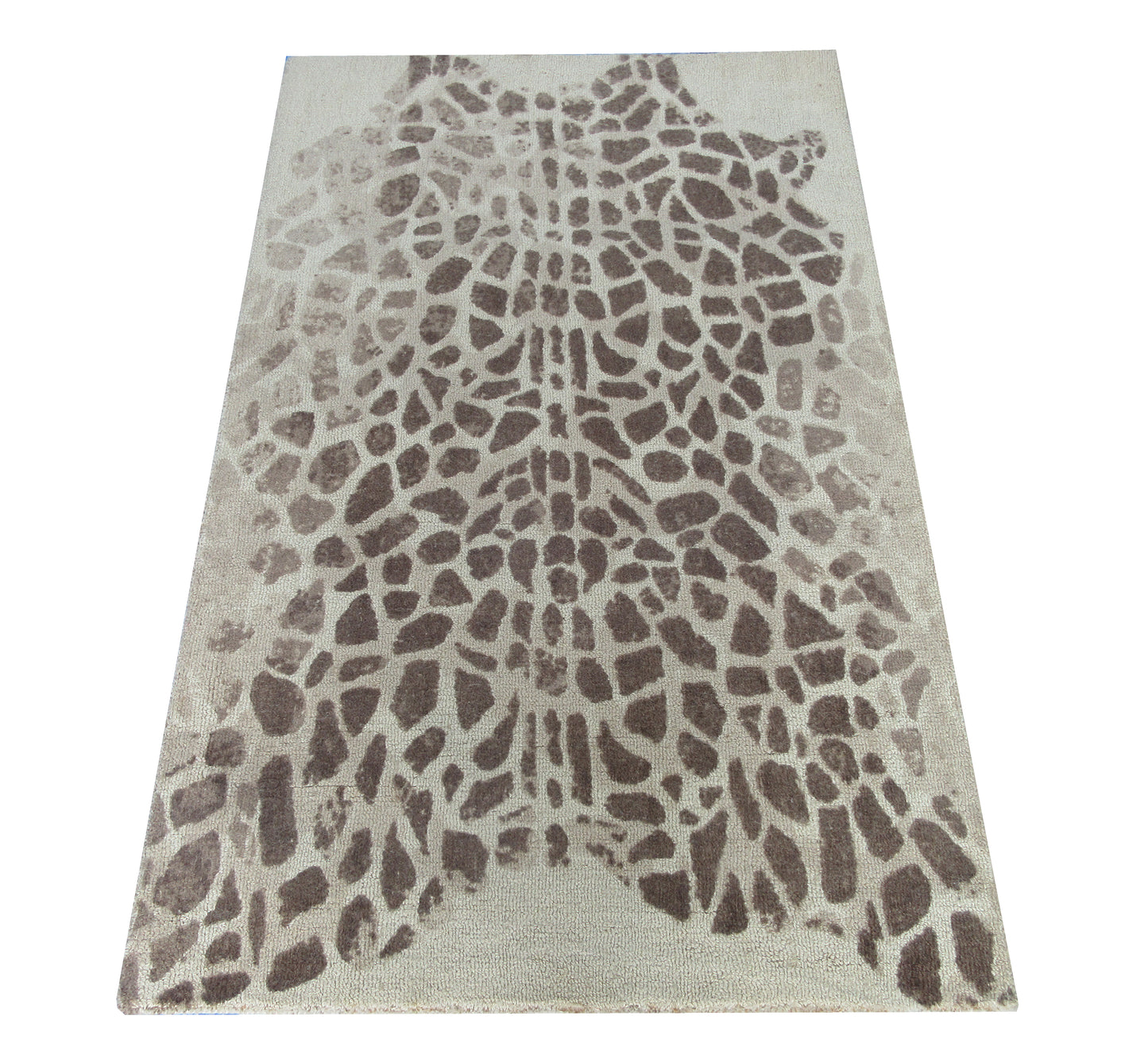 Luxurious Tiger Print Handmade Pure Wool Rug Animal Print - 3x5 ft - Cozy, Stylish, and Unique