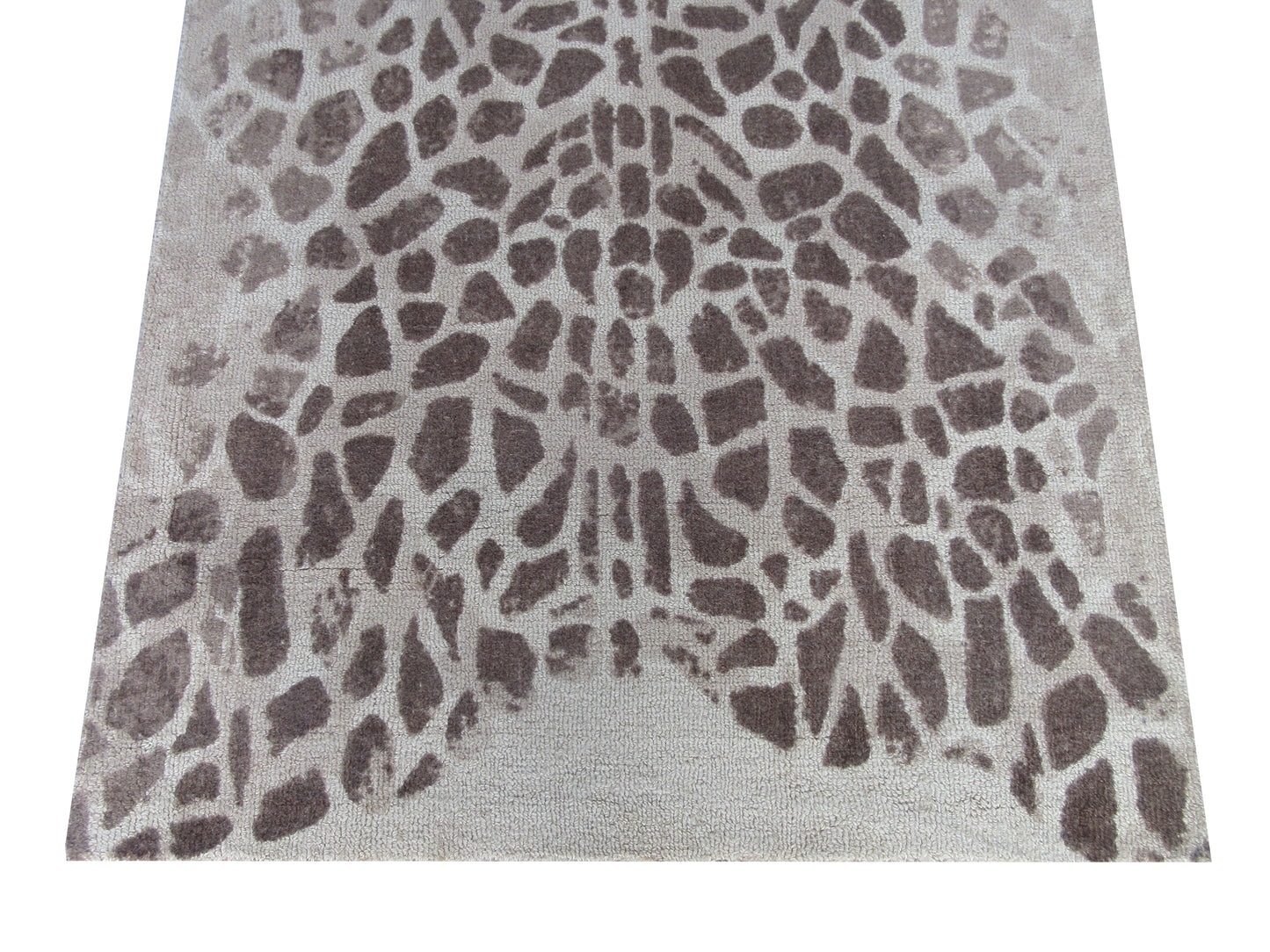 Luxurious Tiger Print Handmade Pure Wool Rug Animal Print - 3x5 ft - Cozy, Stylish, and Unique