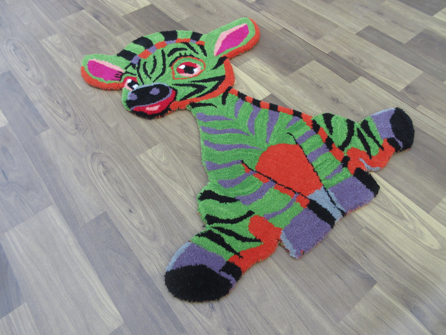 Handmade Wool Zebra Pattern | Soft Toy Patterns Rug – 3X2 Feet Animal Area Rug