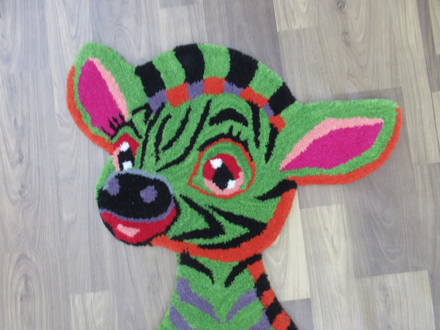 Handmade Wool Zebra Pattern | Soft Toy Patterns Rug – 3X2 Feet Animal Area Rug